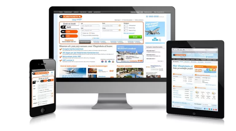 Webdesign vliegtickets