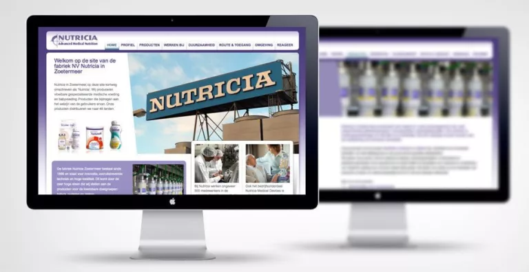 Nutricia Zoetermeer omgevingscommunicatie WordPress website