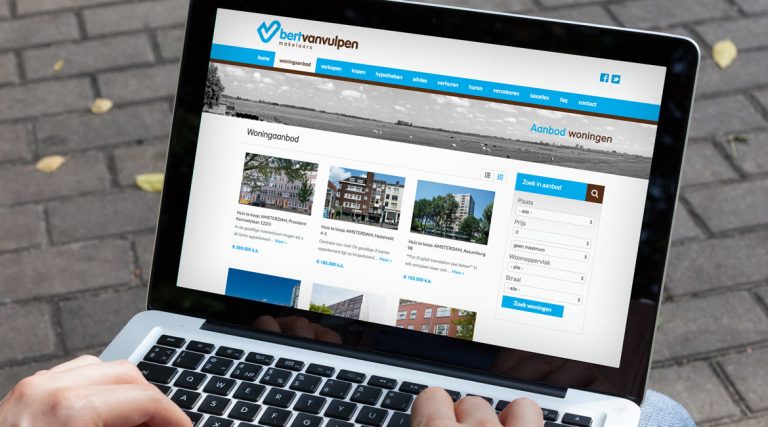 website bert van vulpen webdesign